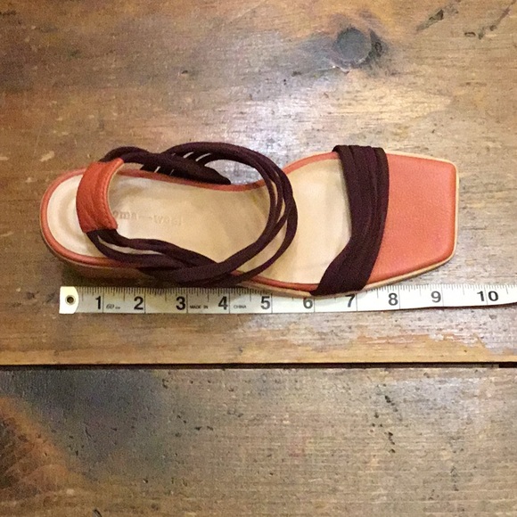 Paloma Wool coral plum wood block lunes sandals *size 38/ 8 *mint condition - Picture 7 of 9